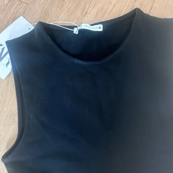 Zara Black Top and BCBG Cream Lace Skort - Picture 5 of 7